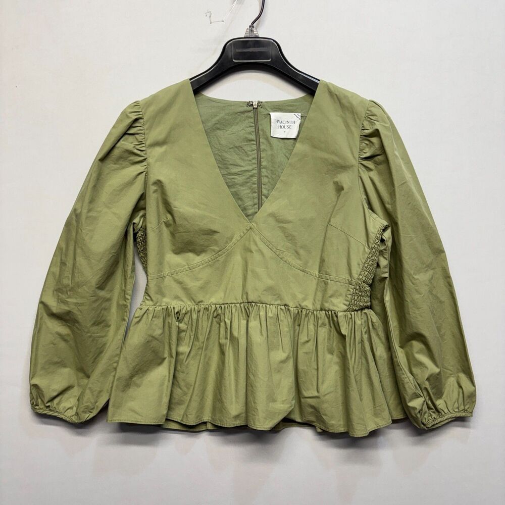 Hyacinth House Women Long Sleeve Blouse Top Shirt Size Medium D112 -6